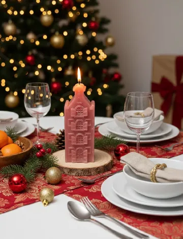 Lumanare decorativa, maro Maro