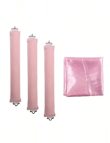Set de ondulatoare fara caldura 4 bucati SHEIN, roz Roz