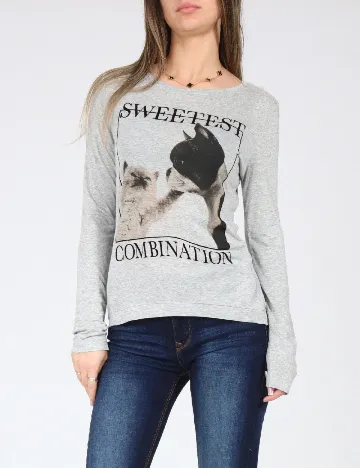 Bluza Bershka, gri Gri