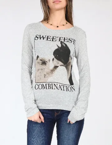 Bluza Bershka, gri Gri