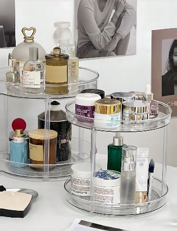 Organizator cu suport rotativ la 360° SHEIN, transparent