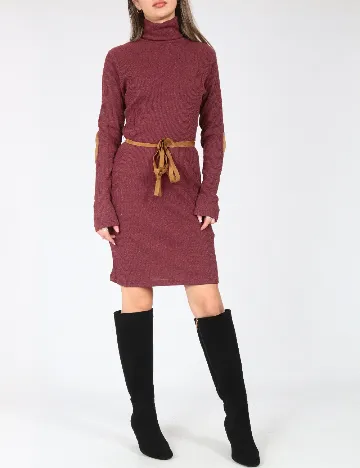 Rochie medie Zara, visiniu Rosu