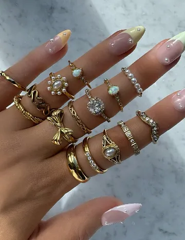 Set Inele SHEIN, auriu Galben