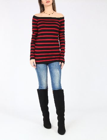 Bluza Zara, rosu/negru