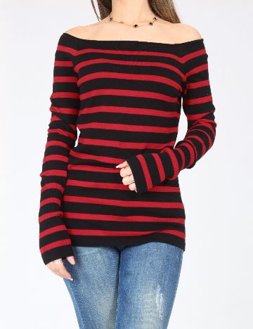 Bluza Zara, rosu/negru