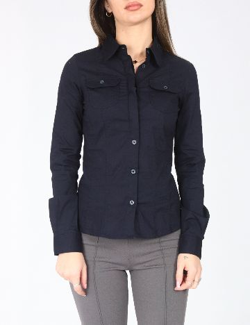 Camasa Zara, bleumarin