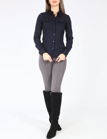 Camasa Zara, bleumarin