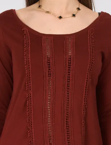 Bluza Bershka, caramiziu Maro