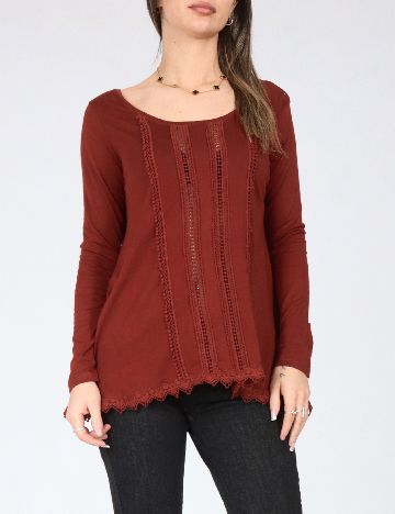 Bluza Bershka, caramiziu