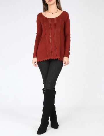 Bluza Bershka, caramiziu