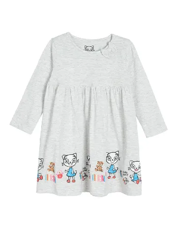 Rochie Cool Club, gri Gri