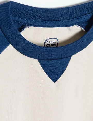 Bluza Cool Club, crem/albastru Crem