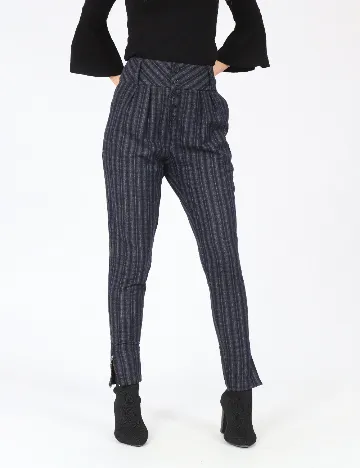 Pantaloni Zara, bleumarin Albastru