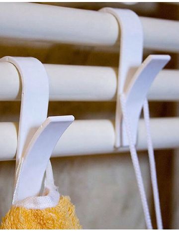 Carlige pentru calorifer 4 bucati SHEIN, alb