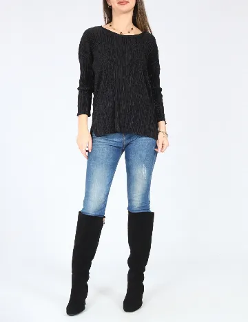 Bluza Bershka, negru Negru