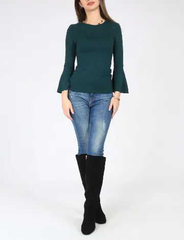 Bluza Bershka, verde Verde