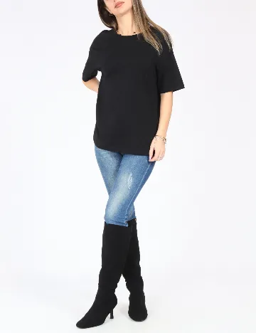 Tricou Pull&Bear, negru Negru