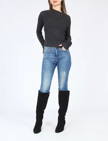 Bluza Bershka, gri inchis Gri