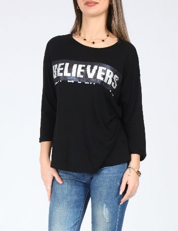 Bluza Bershka, negru