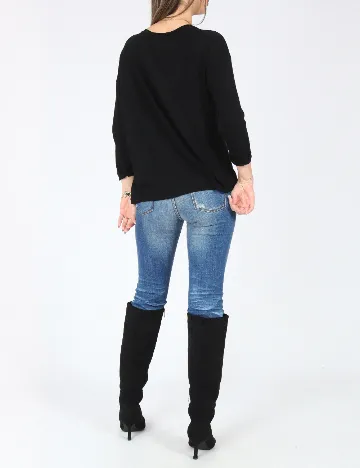 Bluza Bershka, negru Negru