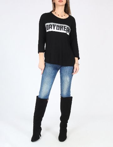 Bluza Bershka, negru