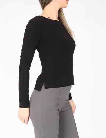 Bluza Bershka, negru Negru