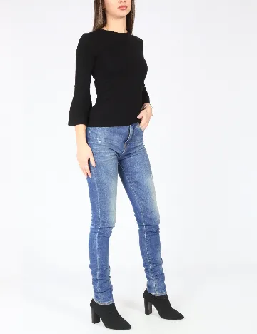 Bluza Bershka, negru Negru