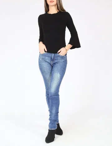 Bluza Bershka, negru Negru