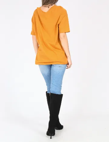 Tricou Pull&Bear, mustar Galben