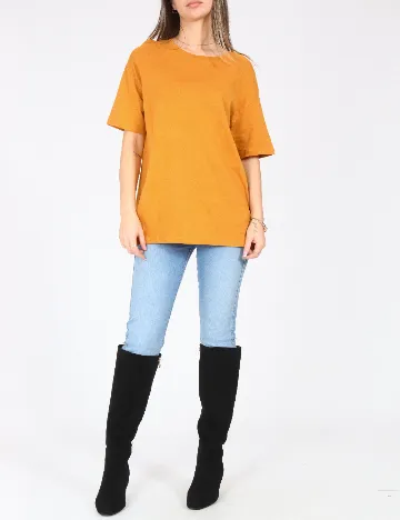 Tricou Pull&Bear, mustar Galben