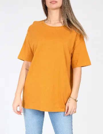 Tricou Pull&Bear, mustar Galben