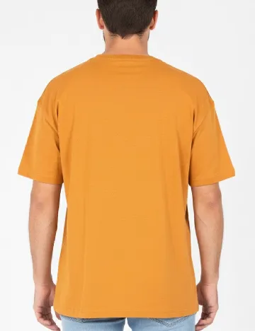 Tricou Pull&Bear, mustar Galben