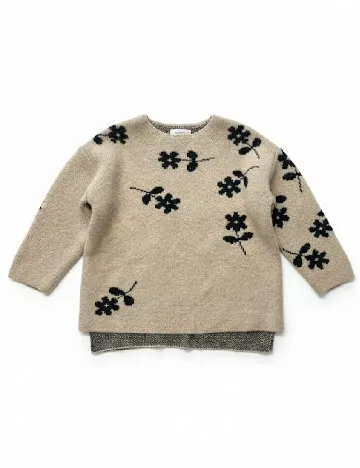 Pulover Zara, bej Crem