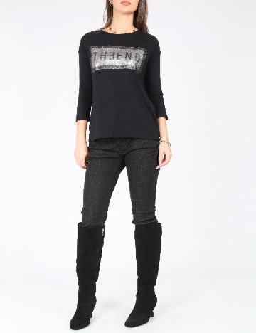 Bluza Bershka, negru