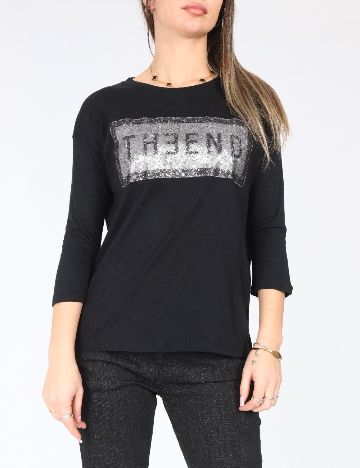 Bluza Bershka, negru