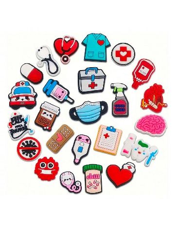 Set charmuri pentru saboti SHEIN, mix culori