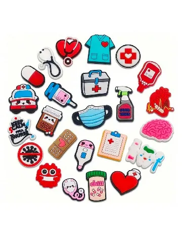 Set charmuri pentru saboti SHEIN, mix culori Mix culori