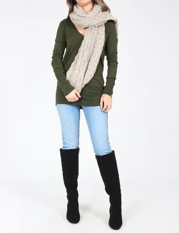 Fular Bershka, gri Gri