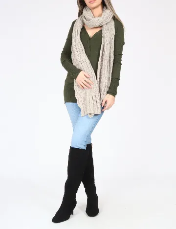 Fular Bershka, gri Gri