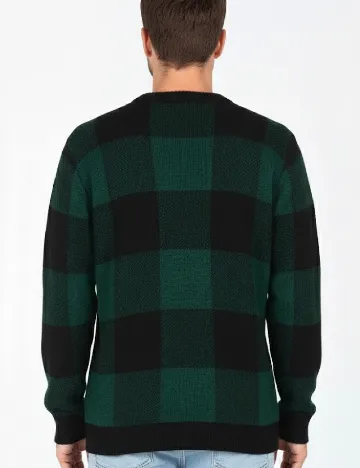 Pulover Pull&Bear, verde/negru Verde