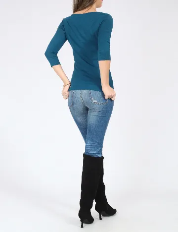 Bluza Bershka, albastru Albastru