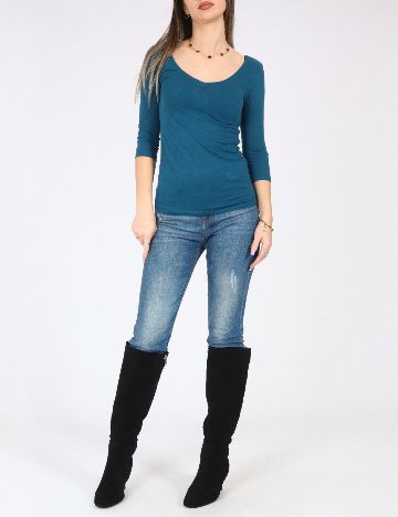 Bluza Bershka, albastru