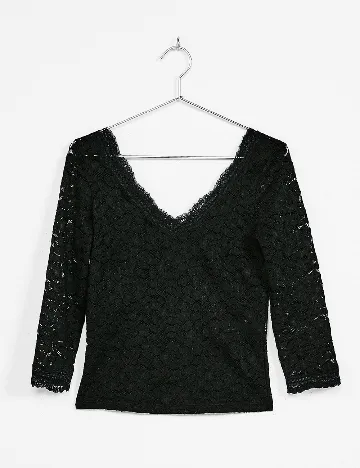 Bluza Bershka, negru Negru