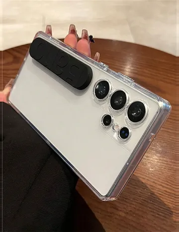 Husa pentru telefon SHEIN, transparent Alb