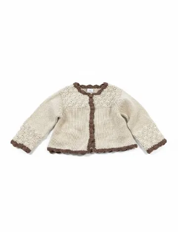 Cardigan Zara, bej Crem