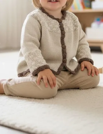 Cardigan Zara, bej Crem