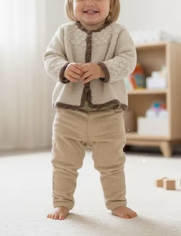 Cardigan Zara, bej Crem