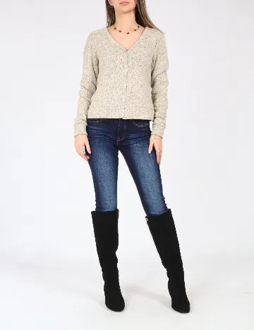 Cardigan Zara, bej Crem