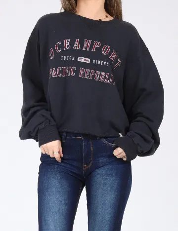 Bluza Oversize Pull&Bear, albastru Albastru