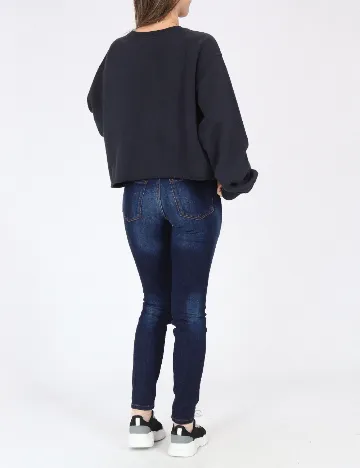 Bluza Oversize Pull&Bear, albastru Albastru